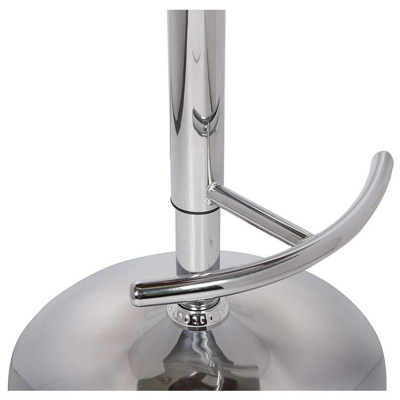 Image 5 Butterfly Black Faux Leather Adjustable Swivel Bar Stool more views