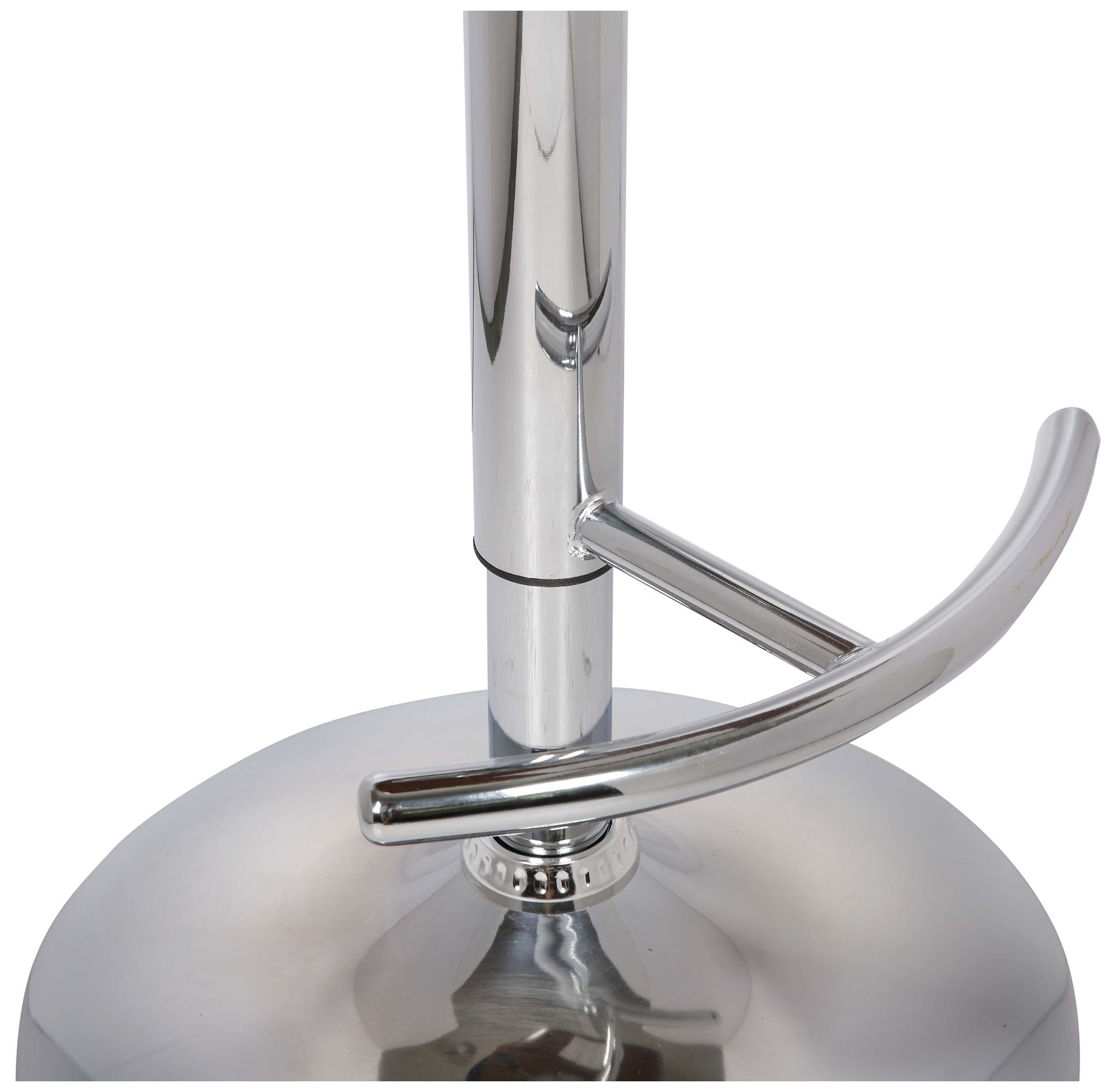 Butterfly Black Faux Leather Adjustable Swivel Bar Stool