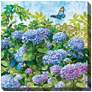 Butterfly Blues 24" Square Outdoor Canvas Wall Art