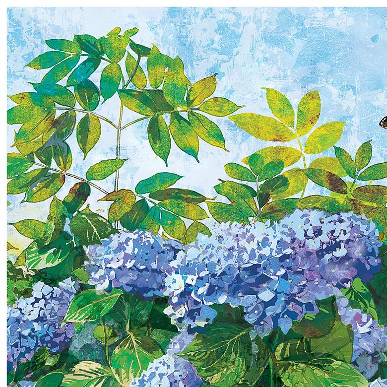Image 2 Butterfly Blues 24" Square Outdoor Canvas Wall Art more views