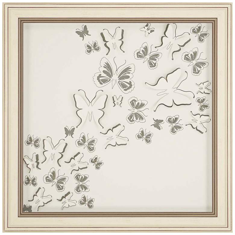 Image 1 Butterfly Family I 23 inch Square Framed Wall Art