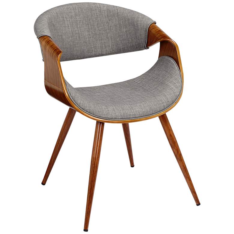 Image 3 Butterfly Gray Fabric Modern Side Chair