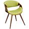 Butterfly Green Fabric Side Chair
