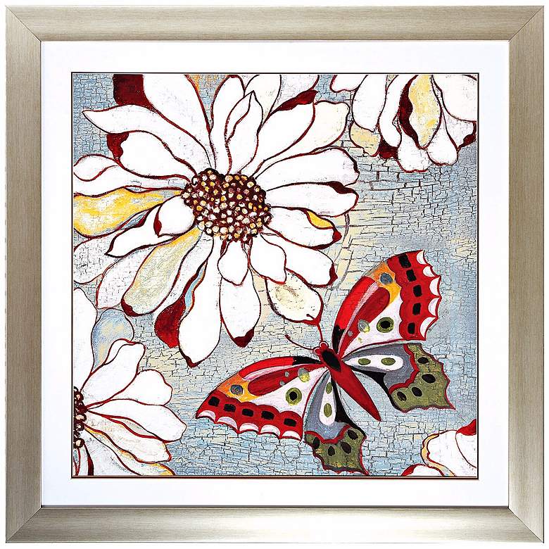 Image 1 Butterfly II 30 inch Square Framed Wall Art