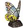 Butterfly in Flight 7 1/2" High Tiffany-Style Accent Lamp