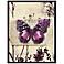 Butterfly Postcard I 15 1/2" High Framed Giclee Wall Art