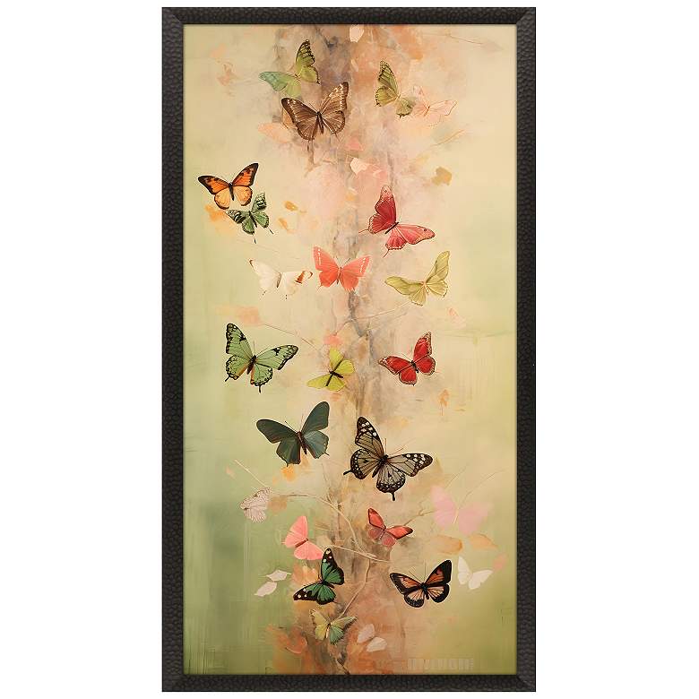 Image 1 Butterfly Tower 27"W x 51"H Framed Art