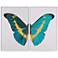 Butterfly Wings 2 Piece Set Blue Canvas Wall Art