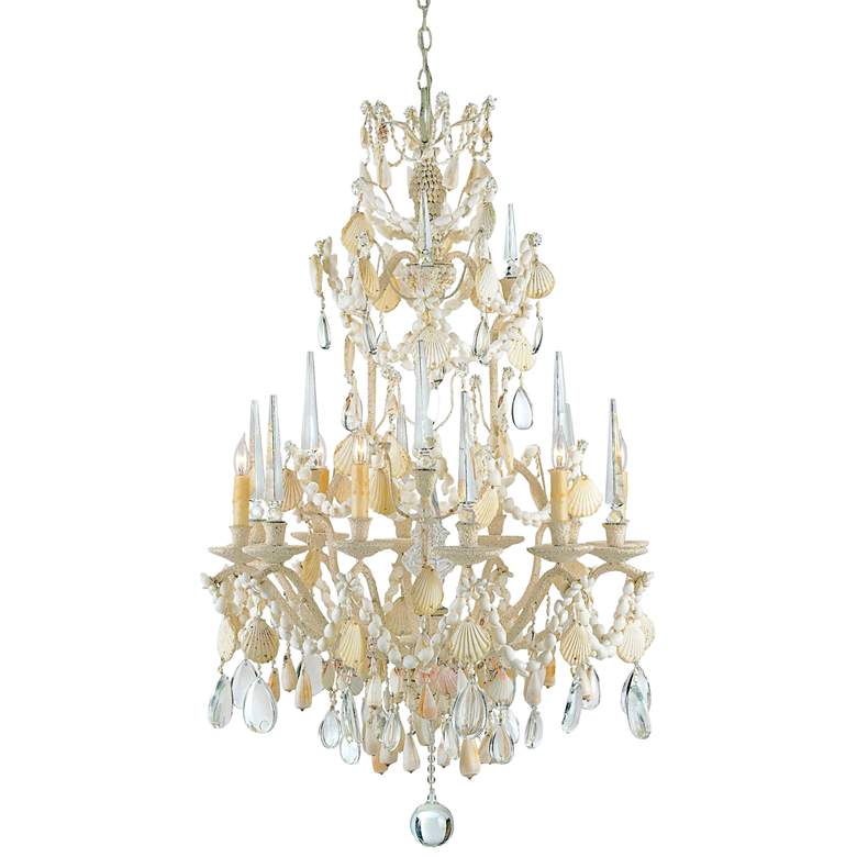 Image 2 Buttermere 28" Wide Natural Sand 6-Light Chandelier