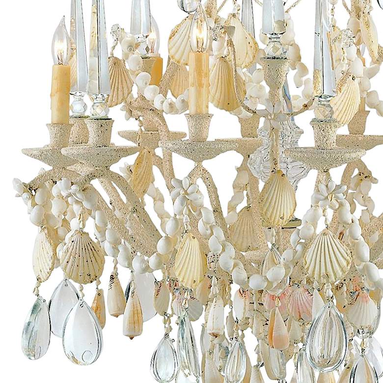 Image 3 Buttermere 28" Wide Natural Sand 6-Light Chandelier more views