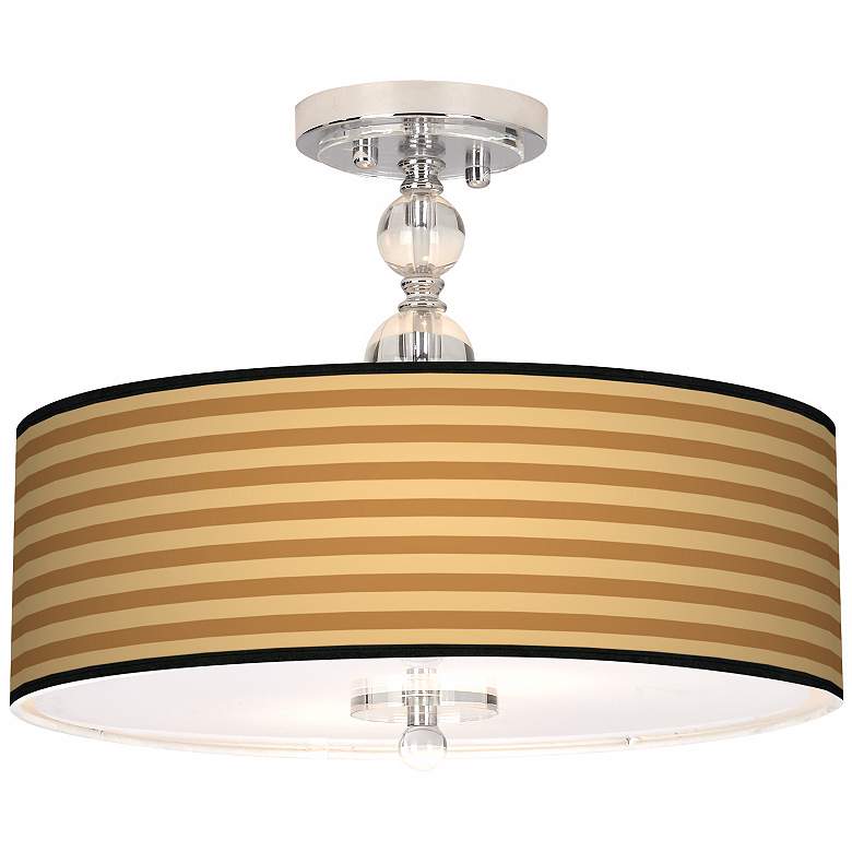 Image 1 Butterscotch Parallels 16 inch Wide Semi-Flush Ceiling Light