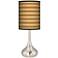 Butterscotch Parallels Giclee Droplet Table Lamp