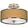 Butterscotch Parallels Giclee Glow 14" Wide Ceiling Light