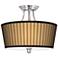 Butterscotch Vertical Tapered Drum Giclee Ceiling Light