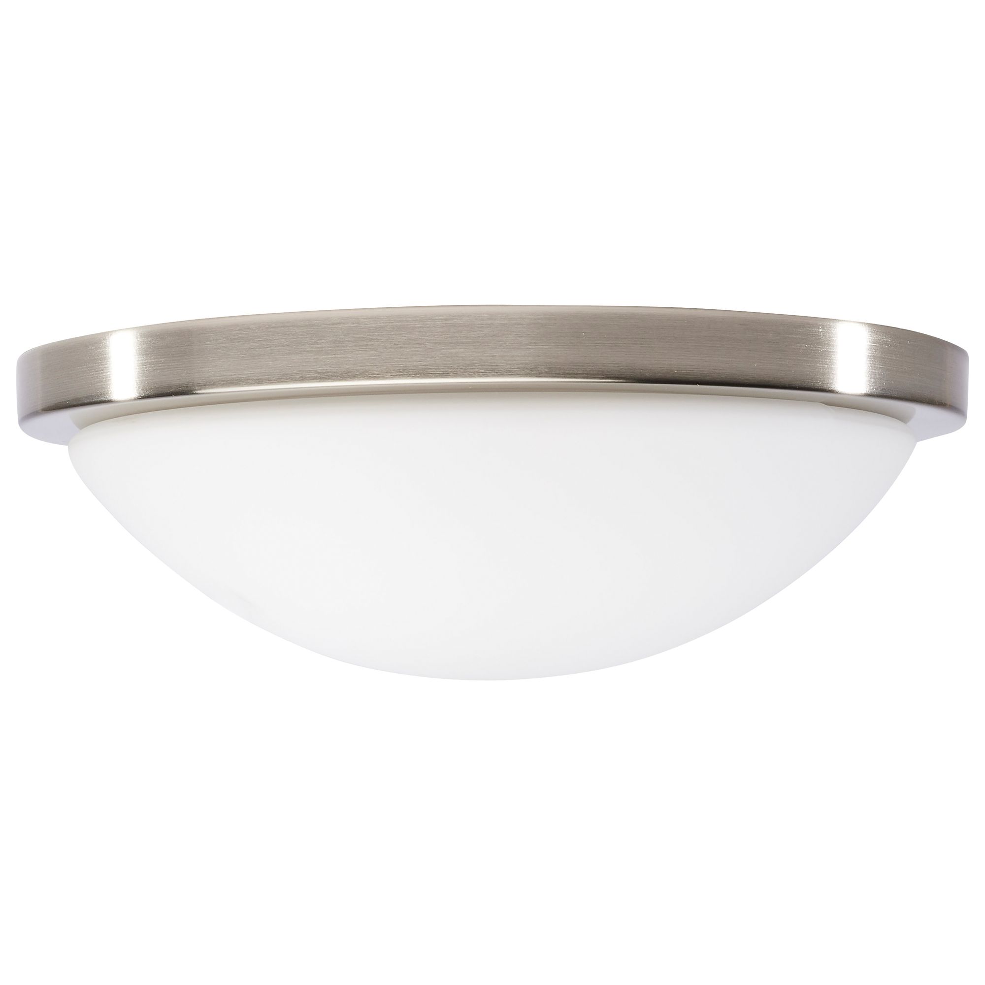 Image 3 Button 11 Inch LED Flush Mount Brushed Nickel Finish CCT Selectable more views