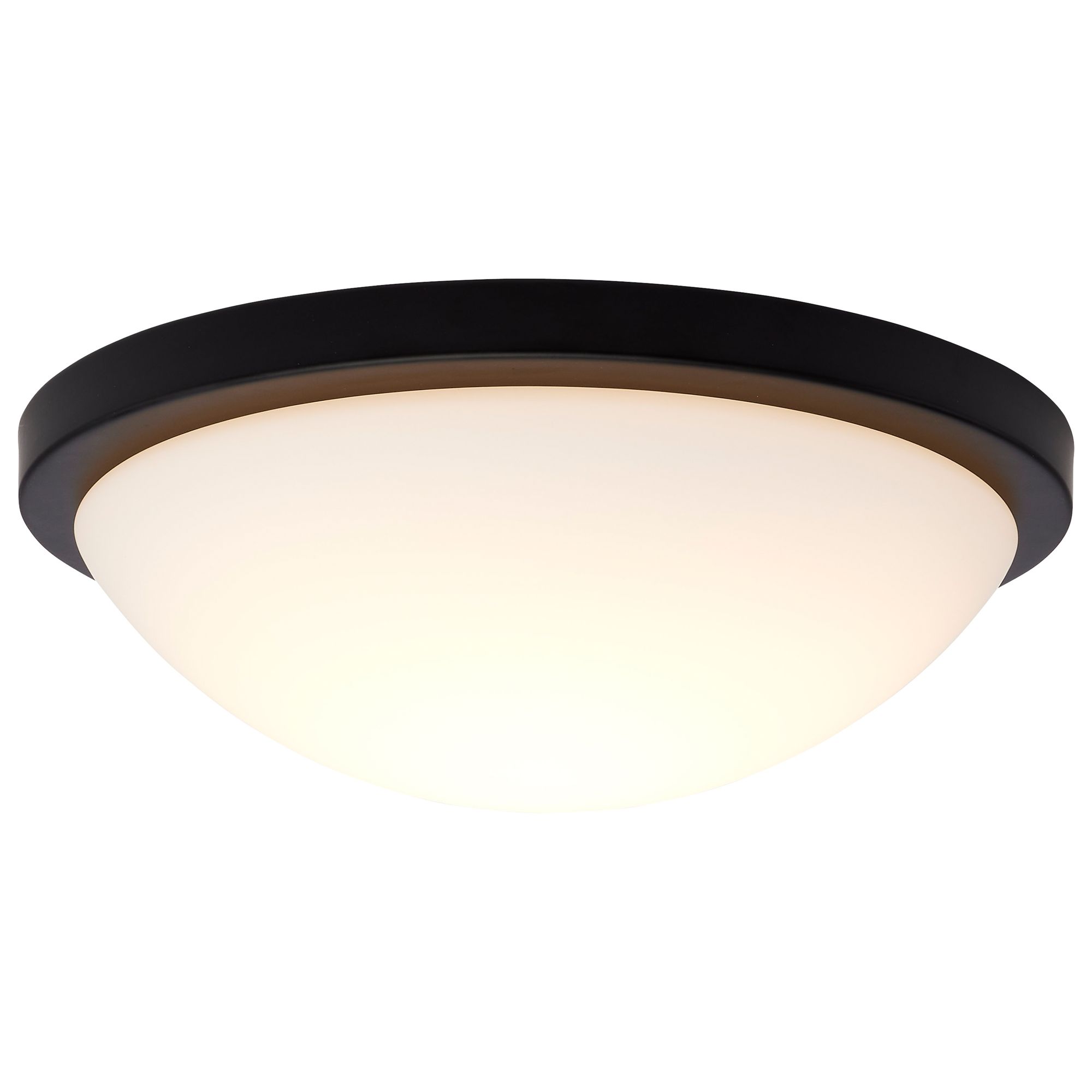 Image 2 Button 11 Inch LED Flush Mount Matte Black Finish CCT Selectable more views