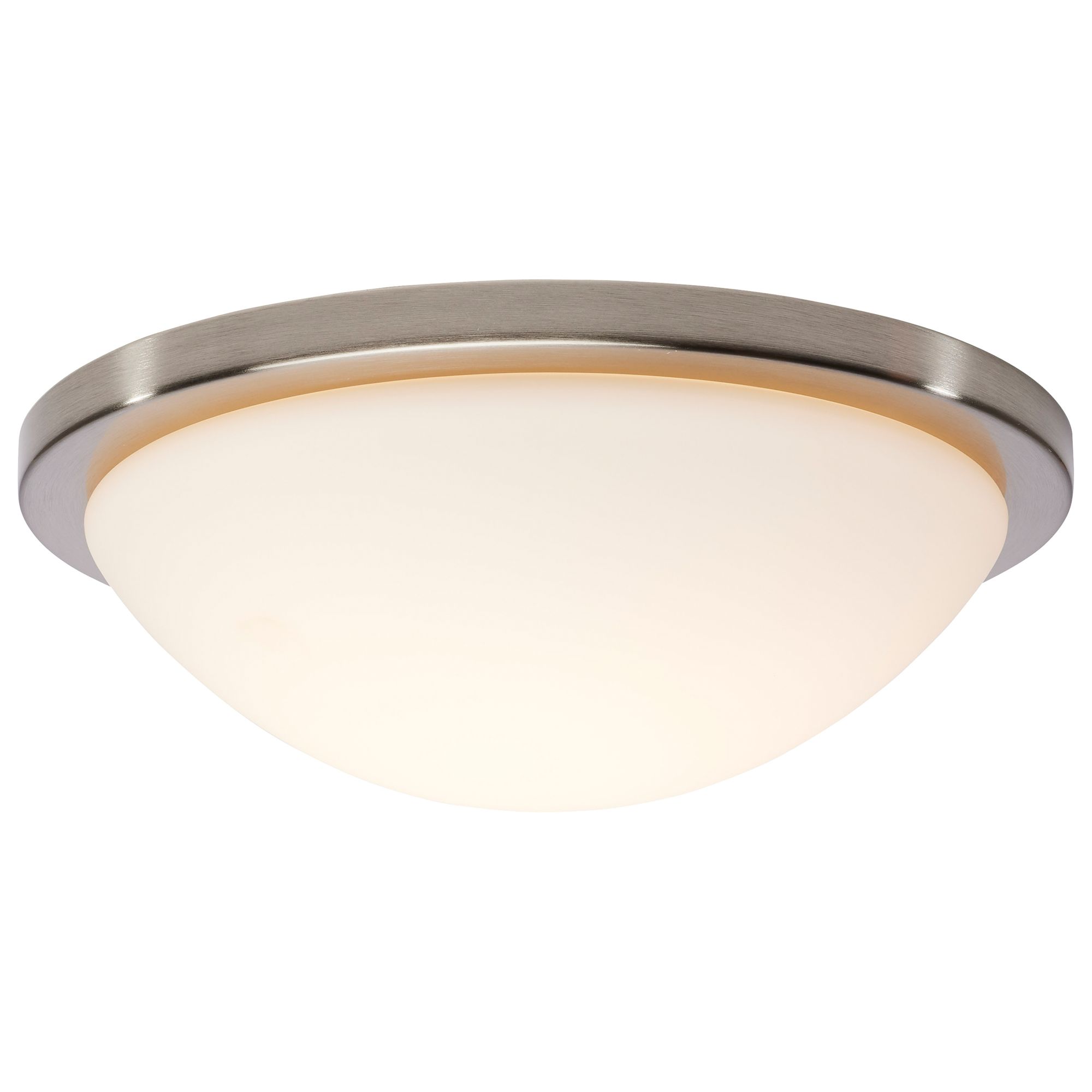 Image 2 Button 13 Inch LED Flush Mount Brushed Nickel Finish CCT Selectable more views