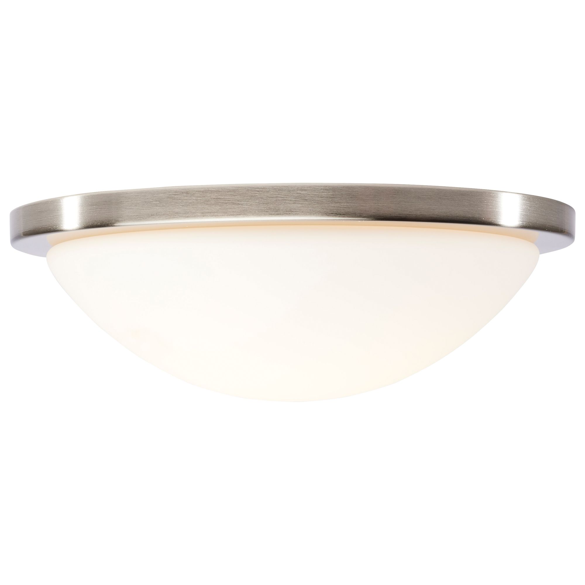 Image 4 Button 13 Inch LED Flush Mount Brushed Nickel Finish CCT Selectable more views