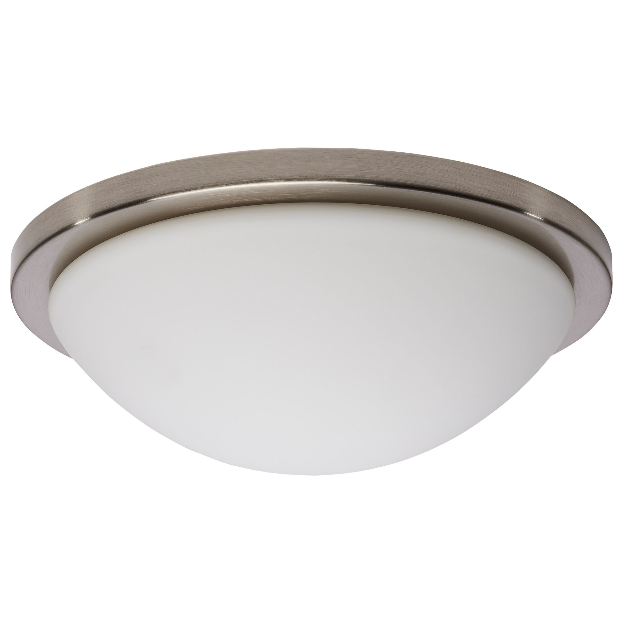 Image 5 Button 13 Inch LED Flush Mount Brushed Nickel Finish CCT Selectable more views