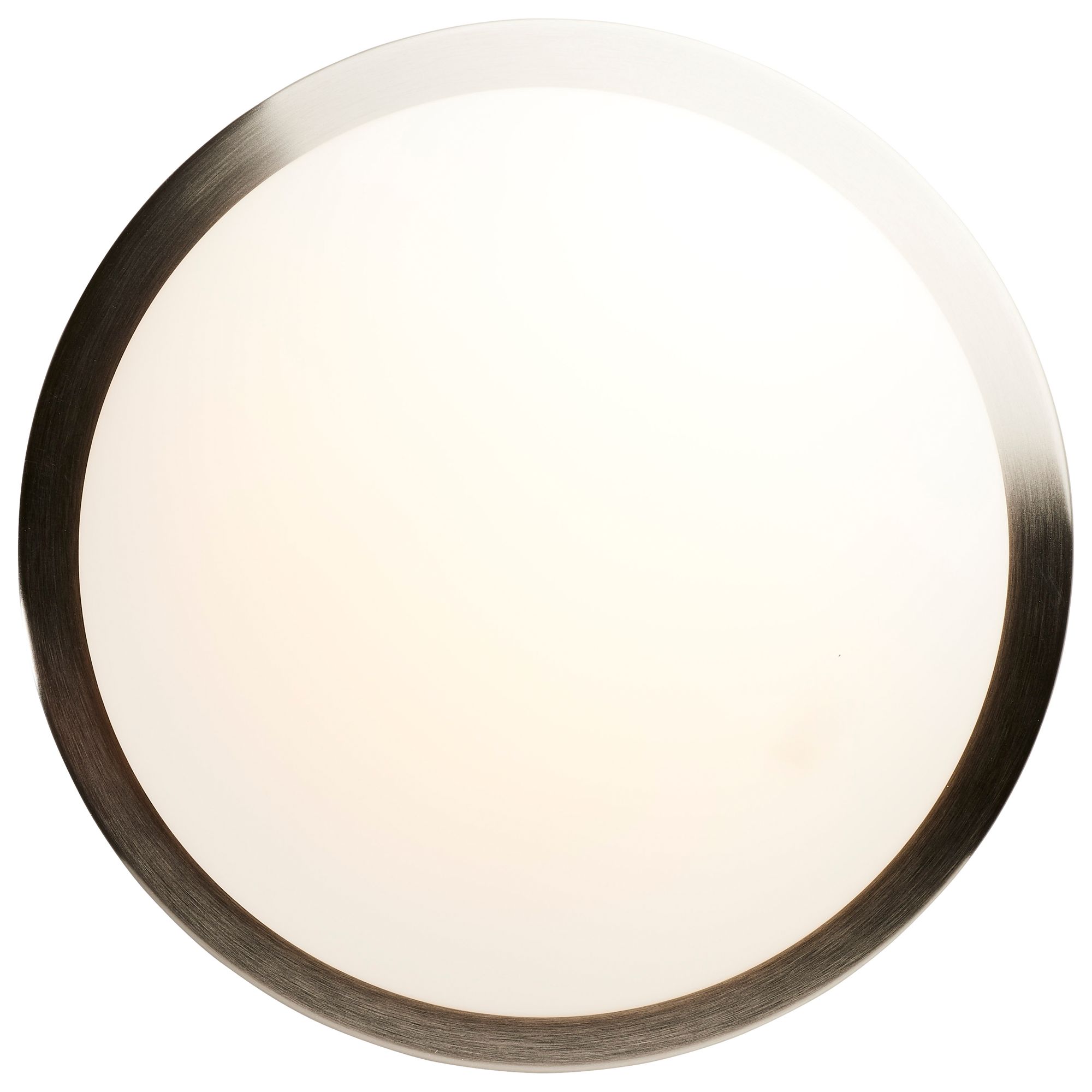 Button 13 Inch LED Flush Mount Brushed Nickel Finish CCT Selectable