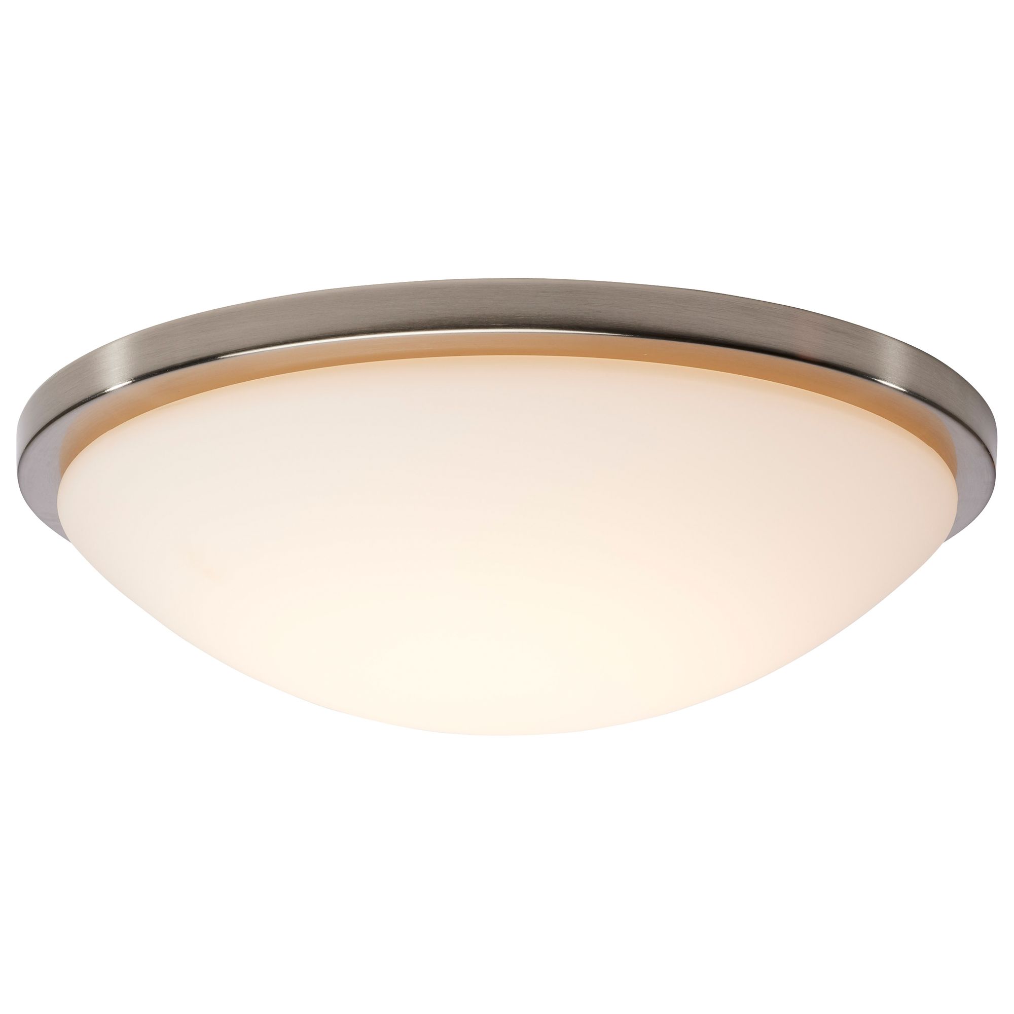 Image 2 Button 17 Inch LED Flush Mount Brushed Nickel Finish CCT Selectable more views