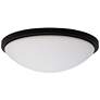 1_Button 17 Inch LED Flush Mount Matte Black Finish CCT Selectable