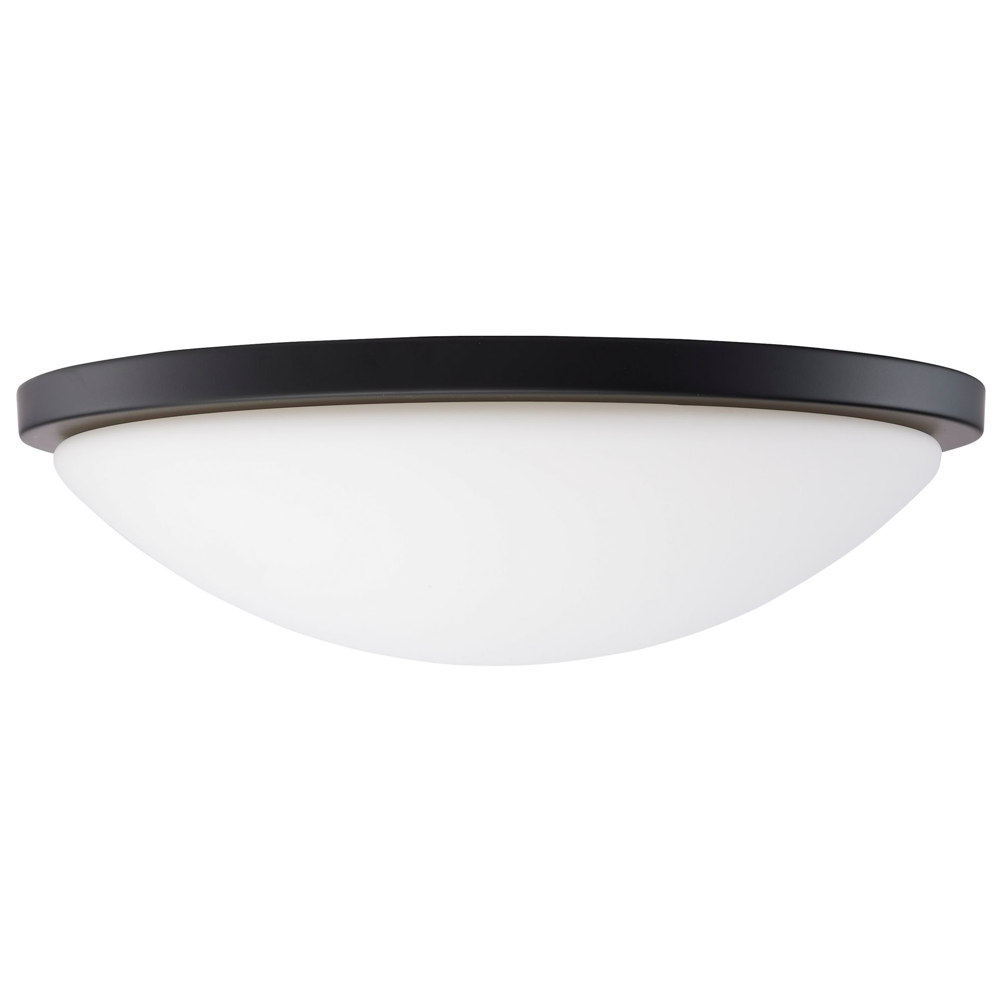 Image 3 Button 17 Inch LED Flush Mount Matte Black Finish CCT Selectable more views