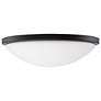 3_Button 17 Inch LED Flush Mount Matte Black Finish CCT Selectable more views