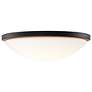 4_Button 17 Inch LED Flush Mount Matte Black Finish CCT Selectable more views