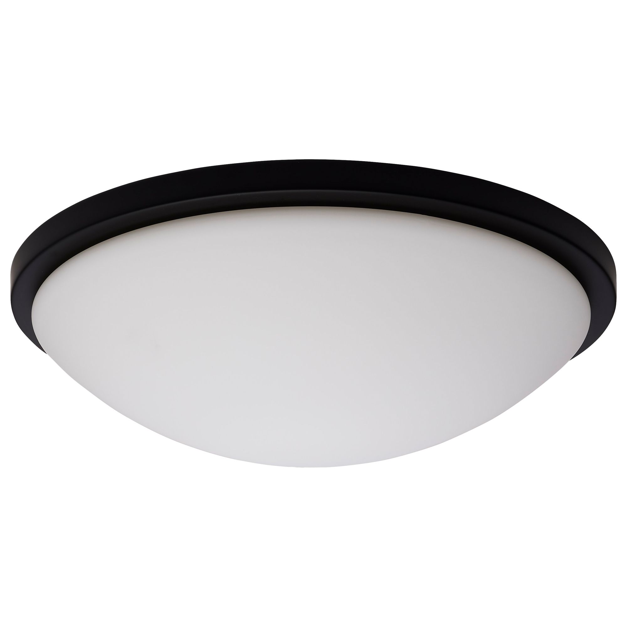 Image 5 Button 17 Inch LED Flush Mount Matte Black Finish CCT Selectable more views