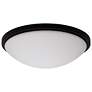 5_Button 17 Inch LED Flush Mount Matte Black Finish CCT Selectable more views