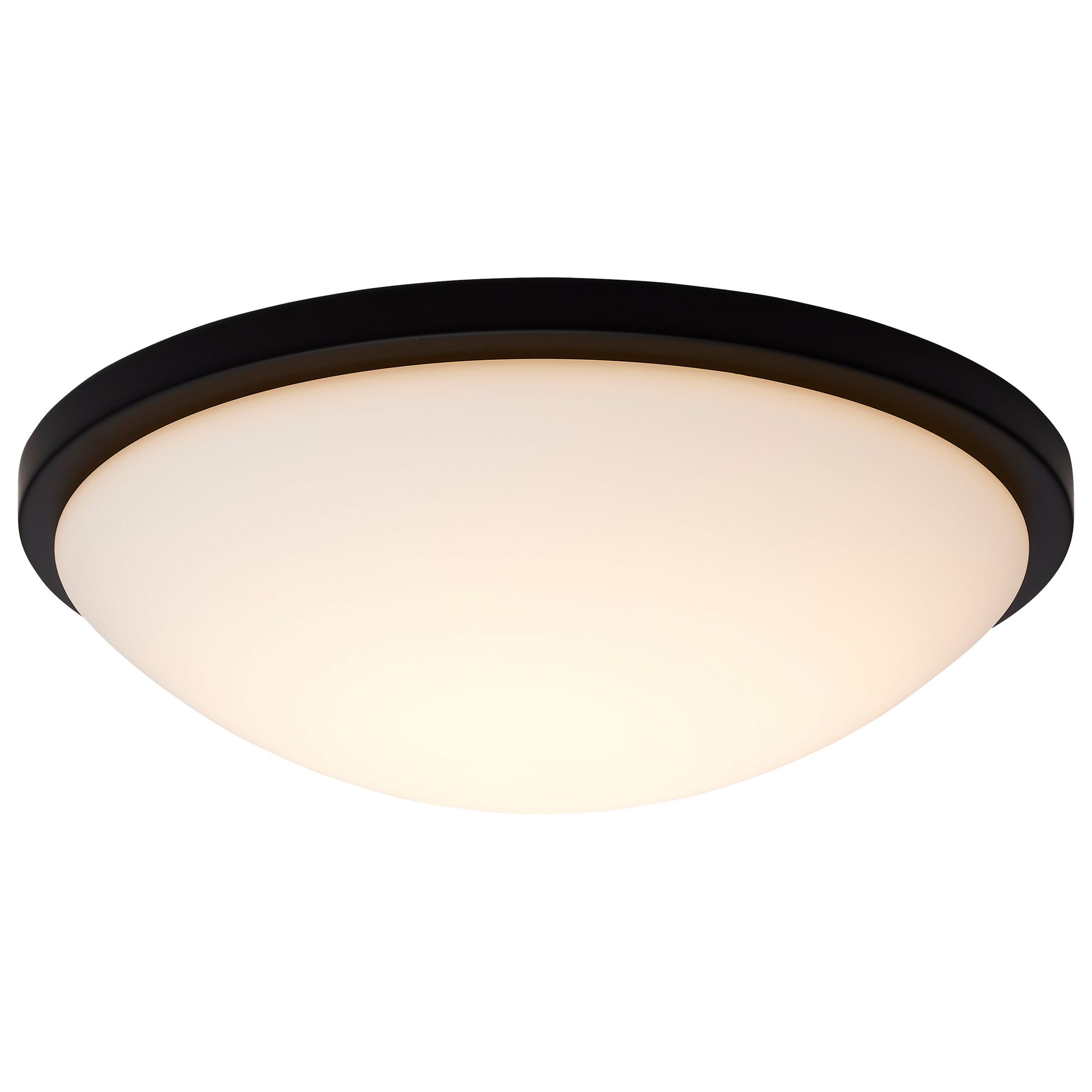 Image 6 Button 17 Inch LED Flush Mount Matte Black Finish CCT Selectable more views