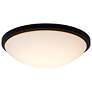 6_Button 17 Inch LED Flush Mount Matte Black Finish CCT Selectable more views