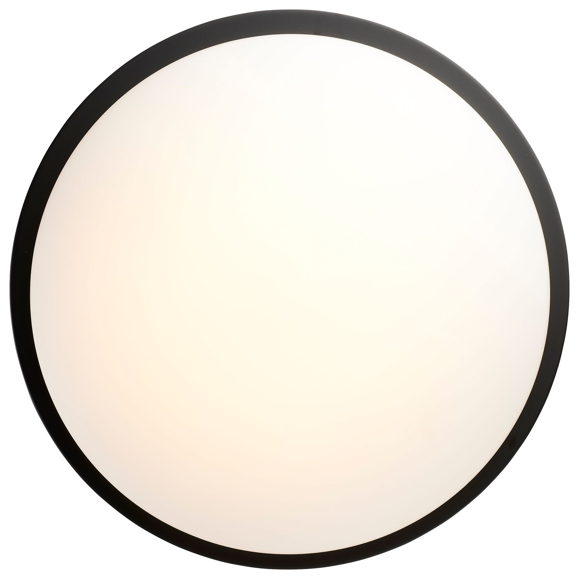 Button 17 Inch LED Flush Mount Matte Black Finish CCT Selectable