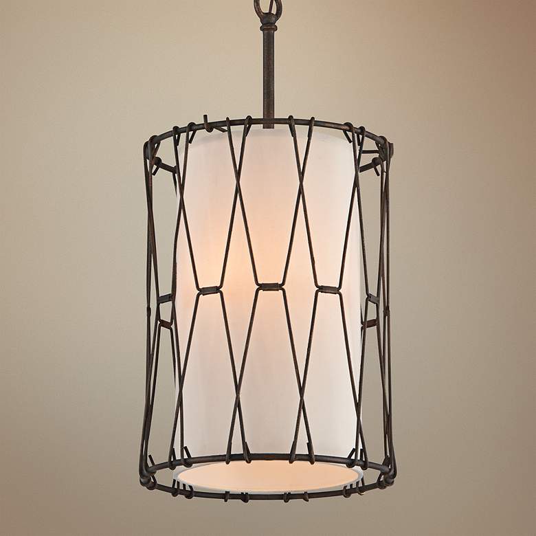 Image 1 Buxton 13" Wide 3-Light Vintage Bronze Entry Pendant