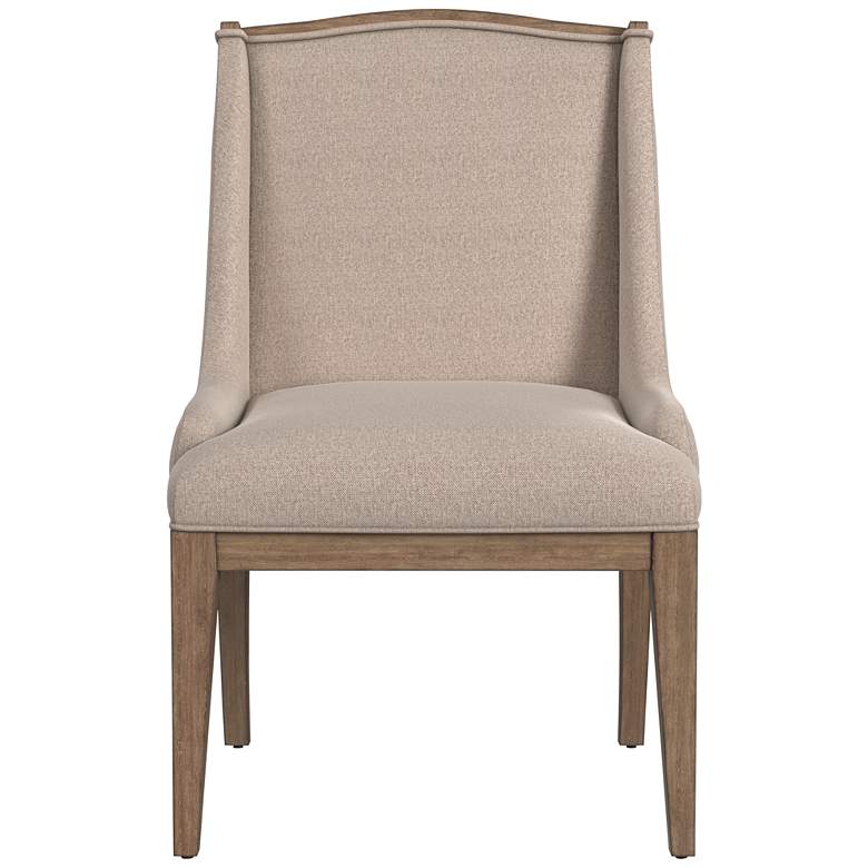 Image 1 Buxton Parsons Beige Oatmeal Fabric Dinning Chairs Set of 2
