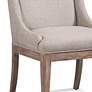 Buxton Parsons Beige Oatmeal Fabric Dinning Chairs Set of 2