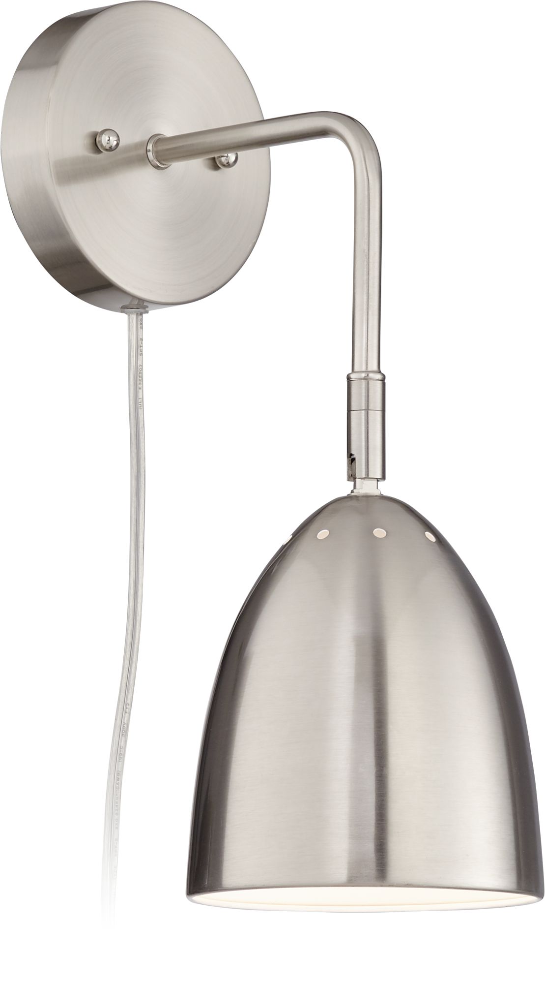 Byers Brushed Nickel Down-Light Pin-Up Wall Lamp