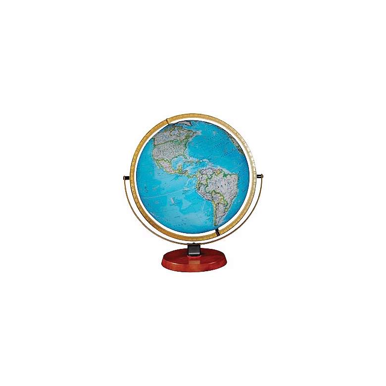 Image 1 Byrd Blue Ocean 22 inch High Illuminated Globe