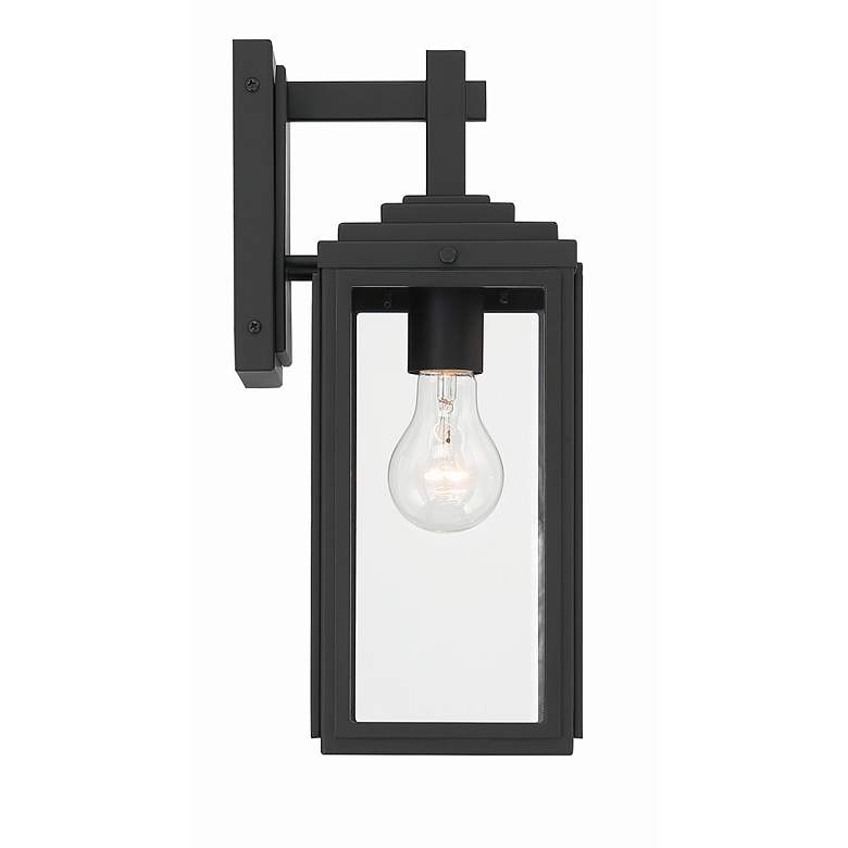 Image 4 Byron 1 Light Matte Black Outdoor Wall Mount more views