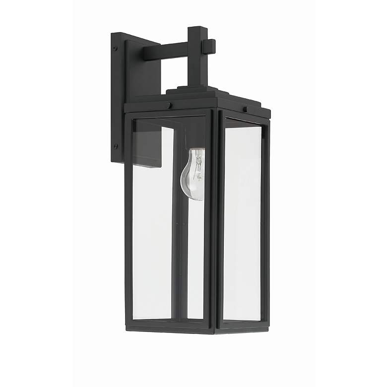 Image 3 Byron 1 Light Matte Black Outdoor Wall Mount more views