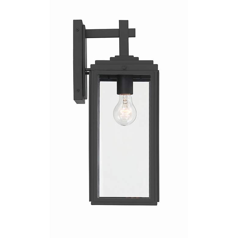 Image 4 Byron 1 Light Matte Black Outdoor Wall Mount more views