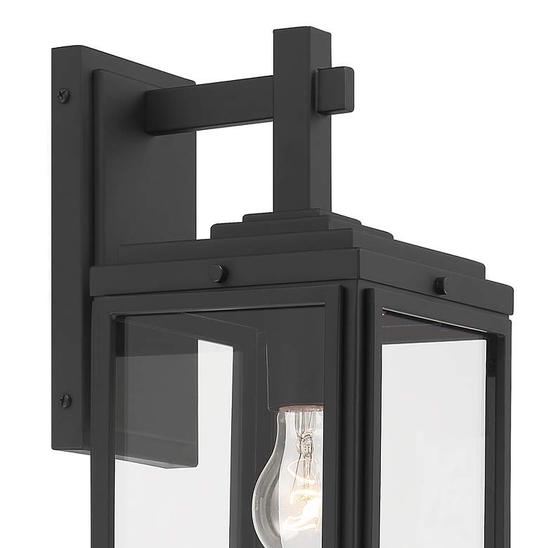Image 5 Byron 1 Light Matte Black Outdoor Wall Mount more views