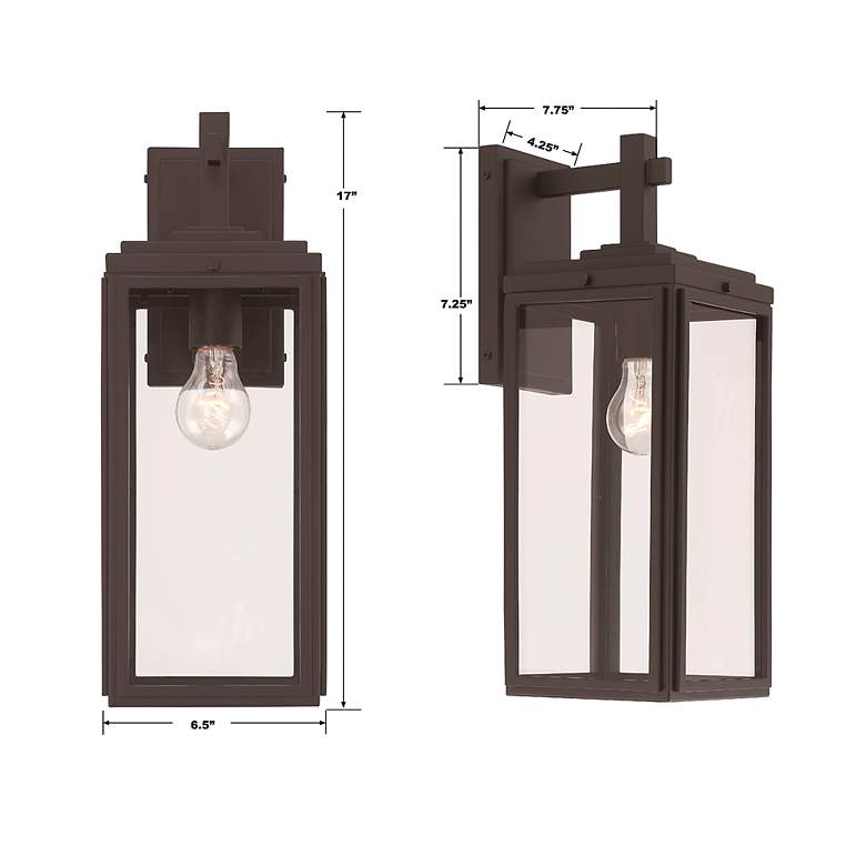 Image 6 Byron 1 Light Matte Black Outdoor Wall Mount more views