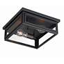 3_Byron 12 3/4" Wide Matte Black 2-Light Outdoor Ceiling Light more views