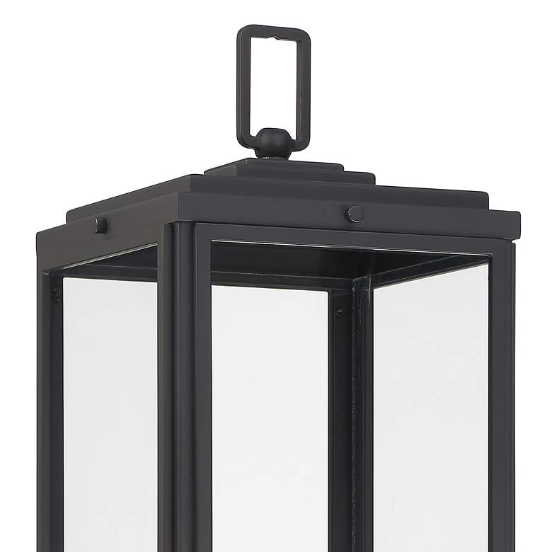 Image 6 Byron 22 1/4" High Matte Black Rectangle Outdoor Post Light more views