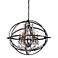 Byron 27 1/4" Vintage Bronze And Crystal Chandelier