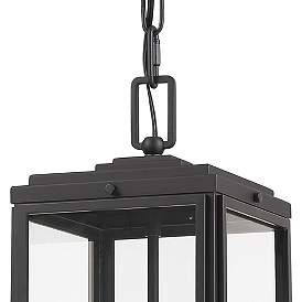 Image5 of Byron 3 Light Matte Black Outdoor Pendant more views