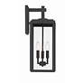 5_Byron 3 Light Matte Black Outdoor Wall Mount more views