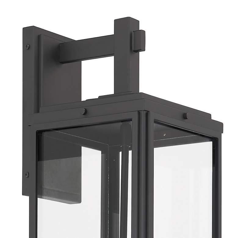Image 6 Byron 3 Light Matte Black Outdoor Wall Mount more views
